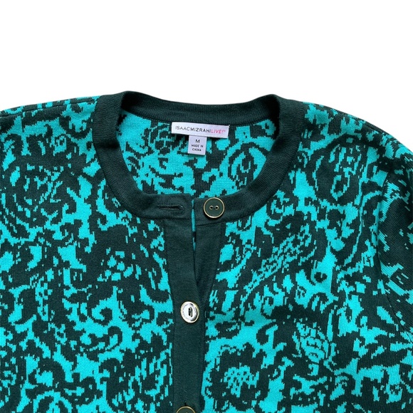 Izaac Mizrahi button front cardigan sweater, size medium like new! - Picture 4 of 4